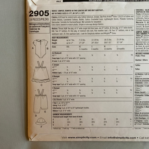 🧸 4 patterns for $20 … JUMPER, ROMPER i Baby Sewing Patterns - Picture 3 of 3